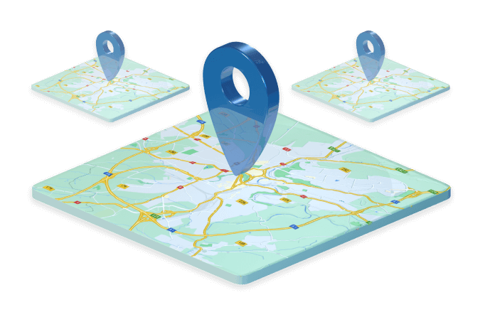 Localisation sur carte avec point
